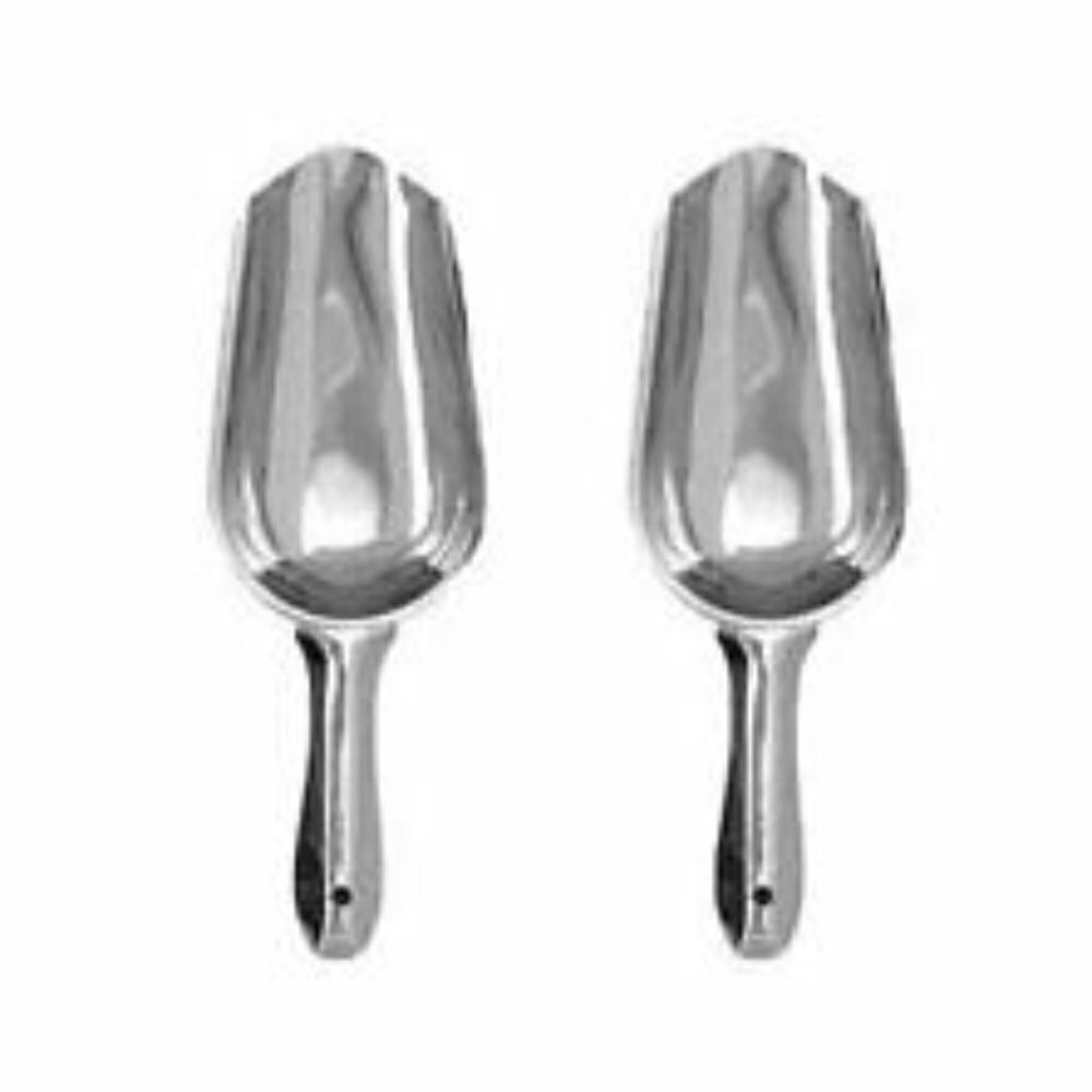Set of 2 BS-9 Stainless Steel Bar Scoops, 6-Ounce